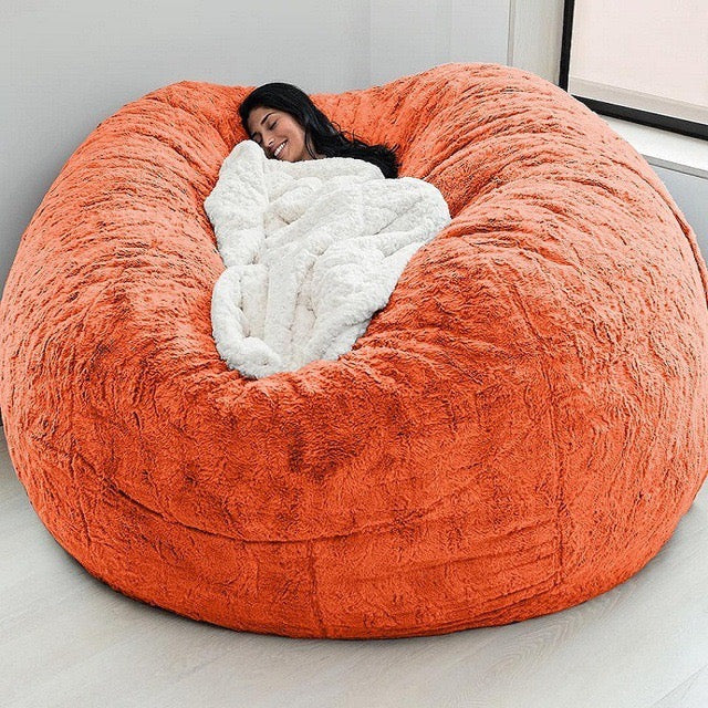 Ultra Soft Fluffy Floor Sofa | Cozy Lazy Lounger for Bedroom & Living Room（No filling included）