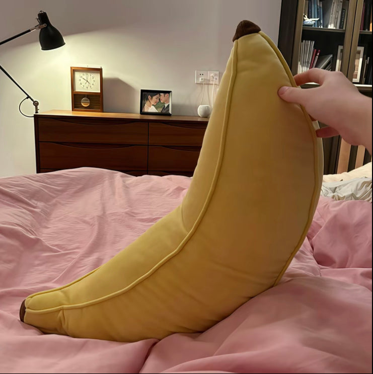 “So Soft!” Banana Plush Pillow | Cute Banana Cushion for Students, Couch & Bedroom