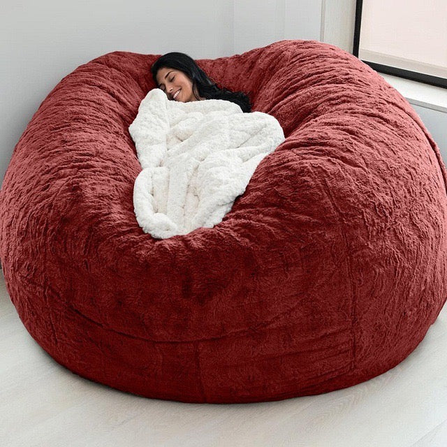 Ultra Soft Fluffy Floor Sofa | Cozy Lazy Lounger for Bedroom & Living Room（No filling included）