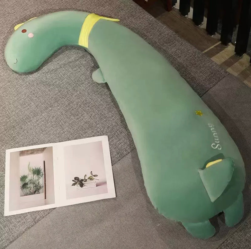 Dinosaur Plush Body Pillow – Soft Hugging Pillow for Sleeping, Napping & Relaxing